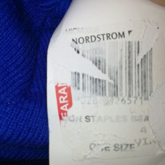 MEN HURLEY Cobalt Blue Icon Staple Knit Beanie NWT - Picture 4 of 6